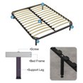 thumbnail image 4 of Unique Bargains 2 Pack Adjustable Height Bed Frame Support Legs(150mm-185mm/5.9'-7.3'), Gray, 4 of 5