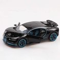 thumbnail image 1 of 1/32 Bugatti Chiron Pull Back Alloy Sports Car Model Die Cast Toy Simulation Sound Light Super Racing Vehicle Toys black, 1 of 6