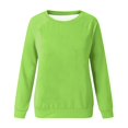thumbnail image 4 of Hauts à Manches Longues pour Femmes Mode Femmes Décontracté Manches Longues Col Rond Uni Chandail pour Dames Hauts Blouse Blouses à Manches Longues pour Femmes Hauts à Manches Longues Hauts pour Femmes Manches Longues, 4 of 4