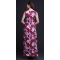 thumbnail image 4 of Bimba Robe Longue Décontractée d'Été Sans Manches à Fente avant Imprimée Teinture sur Nœuds pour Femmes - Petit, 4 of 5