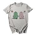 thumbnail image 1 of T-shirt pour Femmes T-shirt Mode T-shirt Décontracté Imprimé Dinosaure Ample à Manches Courtes, 1 of 3