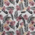 thumbnail image 1 of oneOone Cotton Flex Light Gray Fabric Tropical Craft Projects Decor Fabric Printed By The Yard 40 Inch Wide, 1 of 4