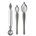 thumbnail image 1 of Shisuyan Sauce Spoon Stainless Steel Western Food Plating Silver 3Pcs, 1 of 8