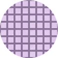 thumbnail image 1 of Ahgly Company Machine Washable Indoor Round Transitional Purple Flower Purple Area Rugs, 4' Round, 1 of 7
