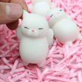 thumbnail image 3 of ZLight Mini Lingettes Douces Mignonnes pour Chat Balle Anti-Stress à Presser Qui Remonte Jouets Amusants Design de Chats Blancs Jouets de Pression Intéressants un Cadeau Chat aux Oreilles Roses 1 Pcs 1 Ensemble, 3 of 3