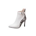 thumbnail image 1 of XZNGL Automne Hiver Femmes à Franges Talon Épais Surchaussures à Talons Hauts Bottes Mi-Hautes, 1 of 9