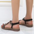 thumbnail image 3 of LEEy-World Platform Sandals Summer Beach Sandals For Women Rhinestone Cute Flats Dressy Shoes Sandal, 3 of 5