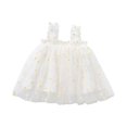 thumbnail image 1 of Birdeem Robe d'Été Adorable pour Bébé Filles Robe Douce Sans Manches à Bretelles Imprimé Fleurs Dentelle Robe d'Été, 1 of 3