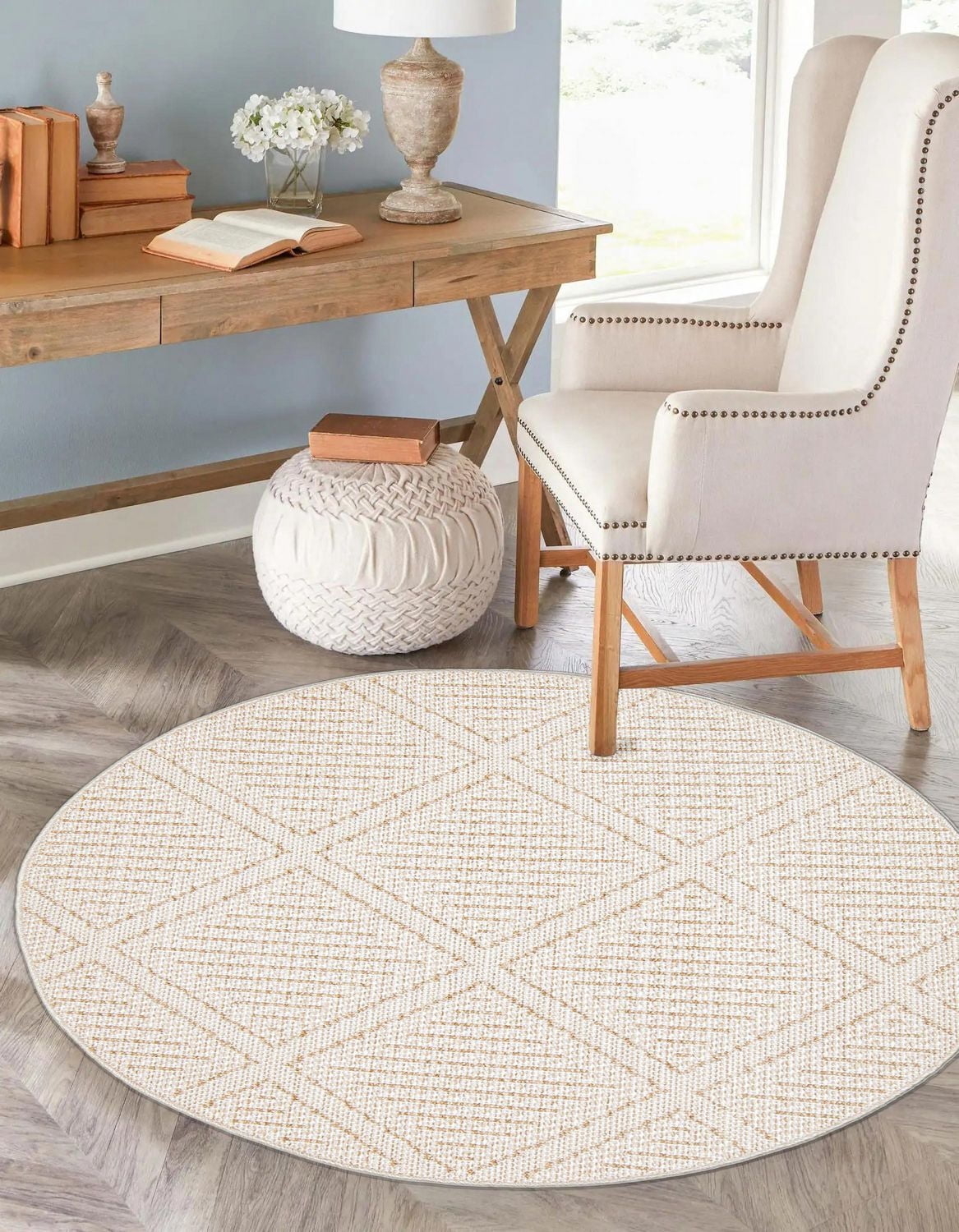 Tapis ECARPET Style Jute pour Chambre à Coucher, Salon