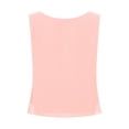 thumbnail image 2 of Oyolan Débardeur en Mousseline Uni pour Femme, Col Rond, Camisole Décontractée Sans Manches, Hauts Habillés Rose P, 2 of 5