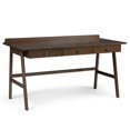 thumbnail image 1 of Allora Contemporary Computer Desk in Natural Aged Brown, 1 of 11
