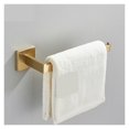thumbnail image 4 of Bathroom Hardware Set Brushed Gold Robe Hook Towel Rail Bar Shelf Tissue Paper Holder Wall Mounted ,Easy to Install, 4 of 10
