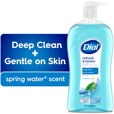 Dial Spring Water Refreshing Body Wash, 946ml, Dermatologist Tested, Free from Silicones, Parabens, Phthalates, SLS