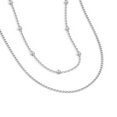 thumbnail image 2 of Collier Superposé avec Perle de Gare et Chaîne Torsadée, 2 of 3