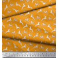 thumbnail image 3 of Soimoi Tissu en Rayonne Feuilles et Imprimés d'Animaux Rennes au Mètre 56 Pouces de Large, 3 of 3