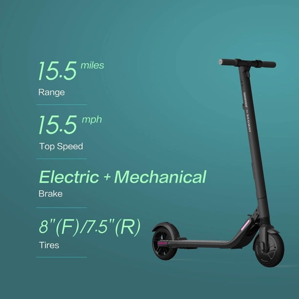Segway Ninebot ES2 Electric Kick Scooter, Lightweight and Foldable