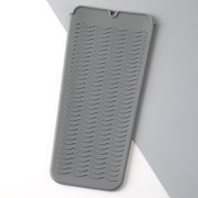 Riforla Heat Silicone Mat Pouch Hair Styling Tools for Curling Irons Hair Straightener Flat Irons Bathroom Products Grey