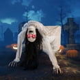 thumbnail image 4 of Costway Fantôme Rampant Animatronique Lumineux et Animé pour Halloween avec Yeux à LED, 4 of 10