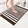 thumbnail image 1 of EGNMCR Bathroom Rugs, Extra Thick Microfiber Striped Door Mat - Non-Slip Bathroom Kitchen Entry Rug Water-Absorbent Floor Mat For Bathroom Kitchen Doorway Foot Mat Bathroom Rug Blanket, 1 of 8