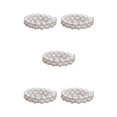 thumbnail image 2 of Thinsony Women Chic Pearl Rhinestone Stretch Bracelet Prom Wedding for Bridal White 2 Row 5Set, 2 of 6