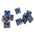 thumbnail image 4 of Milaget Multi-sided Polyhedral Dice Wargaming Dice D8 Gems for TRPG Game Grey+Blue, 4 of 9