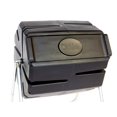 thumbnail image 4 of FCMP Outdoor 37 Gallon Single Chamber Roto Tumbling Garden Composting Bin, Black, 4 of 6