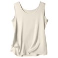 thumbnail image 4 of Women's Pure Color Silk Strap Tank Top With Round Neck, 4 of 4