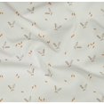 thumbnail image 4 of oneOone Organic Cotton Poplin Twill Fabric Carrot & Rabbit Face Animal Decor Fabric Printed BTY 42 Inch Wide, 4 of 4