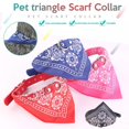 thumbnail image 3 of Pet Triangle Serviette Collier Chien Chat Bandanas Collier Métal Boucle Réglable Collier Lavable Triangle Serviette Chien Fournitures, 3 of 11
