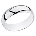 thumbnail image 2 of Mens Sterling Silver 8mm Comfort Fit Wedding Band Ring, 2 of 4