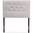 thumbnail image 3 of Baxton Studio Windsor Tufted Twin Panel Headboard in Grayish Beige, 3 of 6