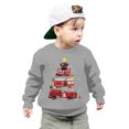 thumbnail image 1 of AJIWYH Chandail à Capuche pour Filles, Imprimé Lettres de Noël Automne et Hiver, Col Rond, Manches Longues, Gris, 9-10 Ans, 1 of 4