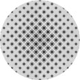 thumbnail image 1 of Ahgly Company Tapis de Zone Rond Gris Transitionnel pour Intérieur Lavable à la Machine, 6 Pieds Rond, 1 of 7