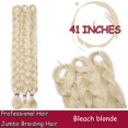 thumbnail image 2 of Ombre Jumbo Braiding Hair Extensions High Temperature Synthetic Twist Hair Multiple Colored Hair, 2 of 5