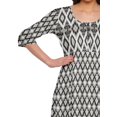 thumbnail image 3 of Moomaya Haut Indien Imprimé Robe Kurti Longue Tunique à Manches 3/4 Robes pour Femmes, 3 of 5