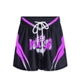 thumbnail image 2 of Moggemol Kids Boys Color Block Letter Printed Boxer Shorts Drawstring Elastic Waistband Boxer Trunk Purple 6, 2 of 4