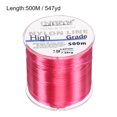 thumbnail image 2 of Uxcell 547Yard 17Lb Fluorocarbon Coated Monofilament Nylon Fishing Line Fuchsia, 2 of 7