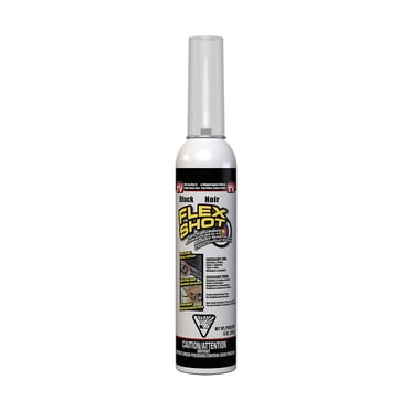 Flex Shot , Noir, Calfeutrant Adhésif en Caoutchouc, 8 oz