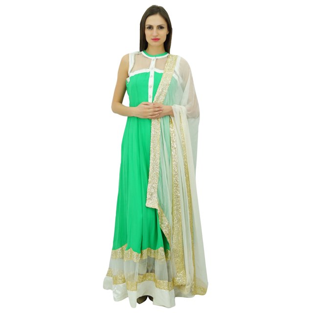 Atasi Robe Femme en Filet Droite Salwaar Kameez Sut avec Dupatta Prêt-à-Porter Personnalisée
