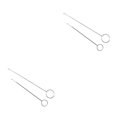 thumbnail image 2 of Baohd Stainless Steel Crochet Hook Portable Hand Held Ergonomic Professional Reusable Sewing Shop Weaving Needles Tool Long and Short 2Set, 2 of 6