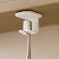 thumbnail image 1 of Adhesive Toothbrush Holder Hook, Inverted Hanging Storage, No Drill Space Saver, 10° Angle Anti-Drop Design, Hygienic Ventilated Mount, 1 of 1