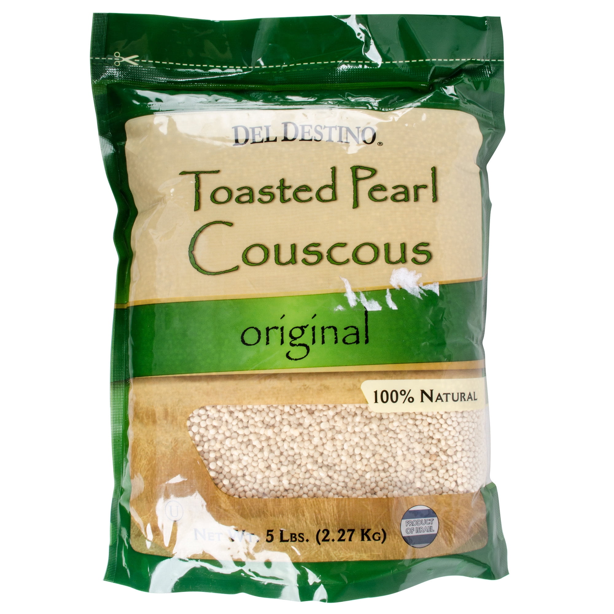 Del Destino Israeli Toasted Pearl Couscous 5 lb. Bag