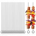 thumbnail image 1 of 20 Pcs Brochettes en Métal pour Brochettes, Brochettes Réutilisables pour le Gril, Brochettes en Acier Inoxydable pour Brochettes, Brochettes de Gril pour Gril Extérieur, 1 of 7