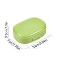thumbnail image 3 of weibbin Pilulier Hebdomadaire - Étui à Médicaments Portable à 7 Compartiments, Vert, 3 of 7