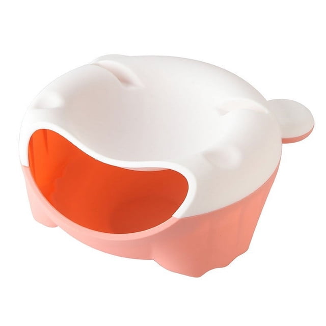 XYAIYT Desktop Snack Organizer Double Layer Plastic Candy Bowl with Phone Holder for Fruit Multi functional Storage Tray Suit for Parties Weddings and Home Use