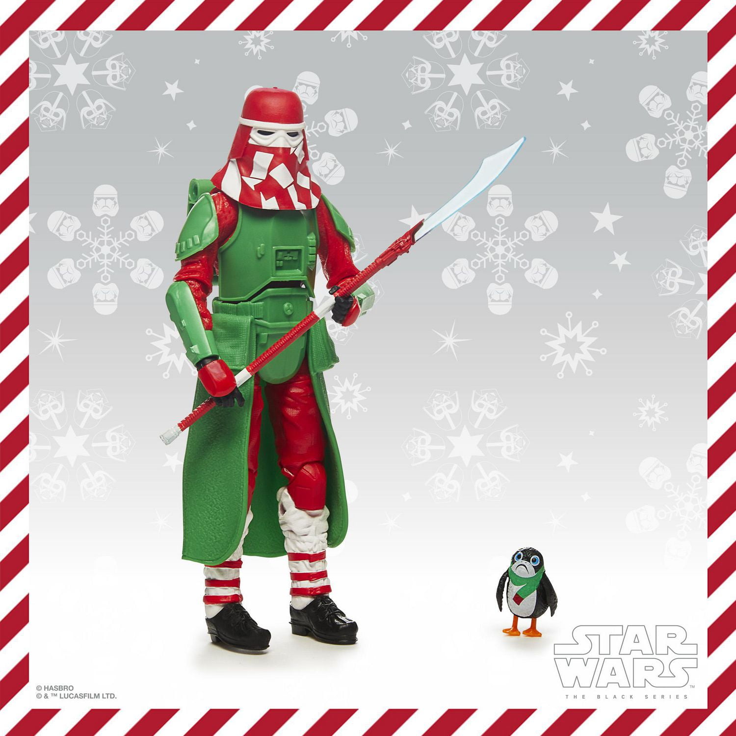 Star Wars The Black Series, figurines Snowtrooper (Holiday Edition) et porg, figurines des fêtes de 15 cm à collectionner, dès 4 ans