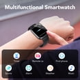 thumbnail image 3 of Montre Intelligente pour Android et iPhone, Montre Intelligente Étanche IP68 pour Femmes et Hommes avec Plus de 100 Modes Sportifs, Traqueur de Mise en Forme de 1,91 Po, Montre Intelligente avec Appel Bluetooth (Répondre/faire des Appels), pour Cadeau Noir, 3 of 5