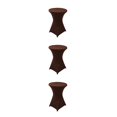 thumbnail image 1 of ZheElen Easy Care Stretch Round Tablecloth Versatile And Environmentally Friendly light brown 3Set, 1 of 6