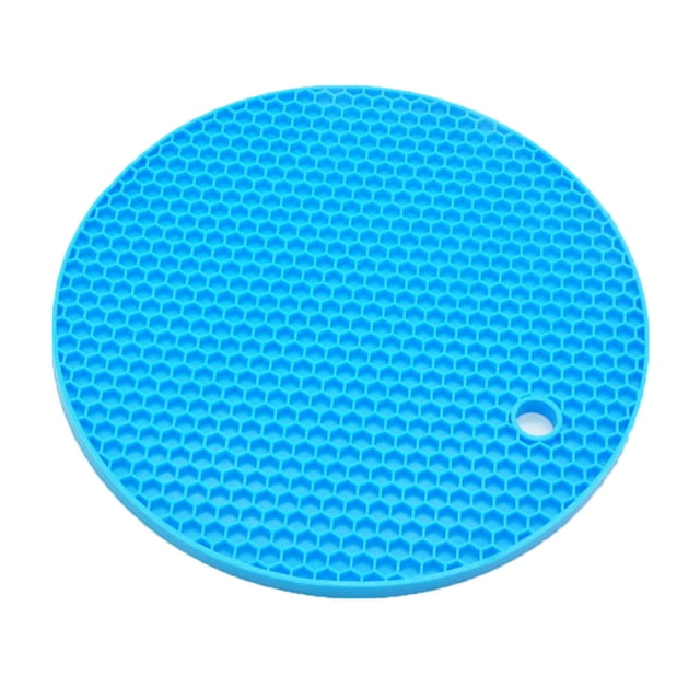 Rubber Non-Slip Heat Resistant Mat Colorful Round Silicone Rubber Non-Slip Coaster Cushion Placemat Pot Holder Table Silicone Mat