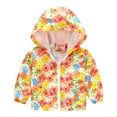 thumbnail image 1 of Manteau Coupe-Vent à Capuche à Fermeture Éclair Imprimé d'Automne pour Tout-Petits Enfants Bébés Filles Garçons, 1 of 8